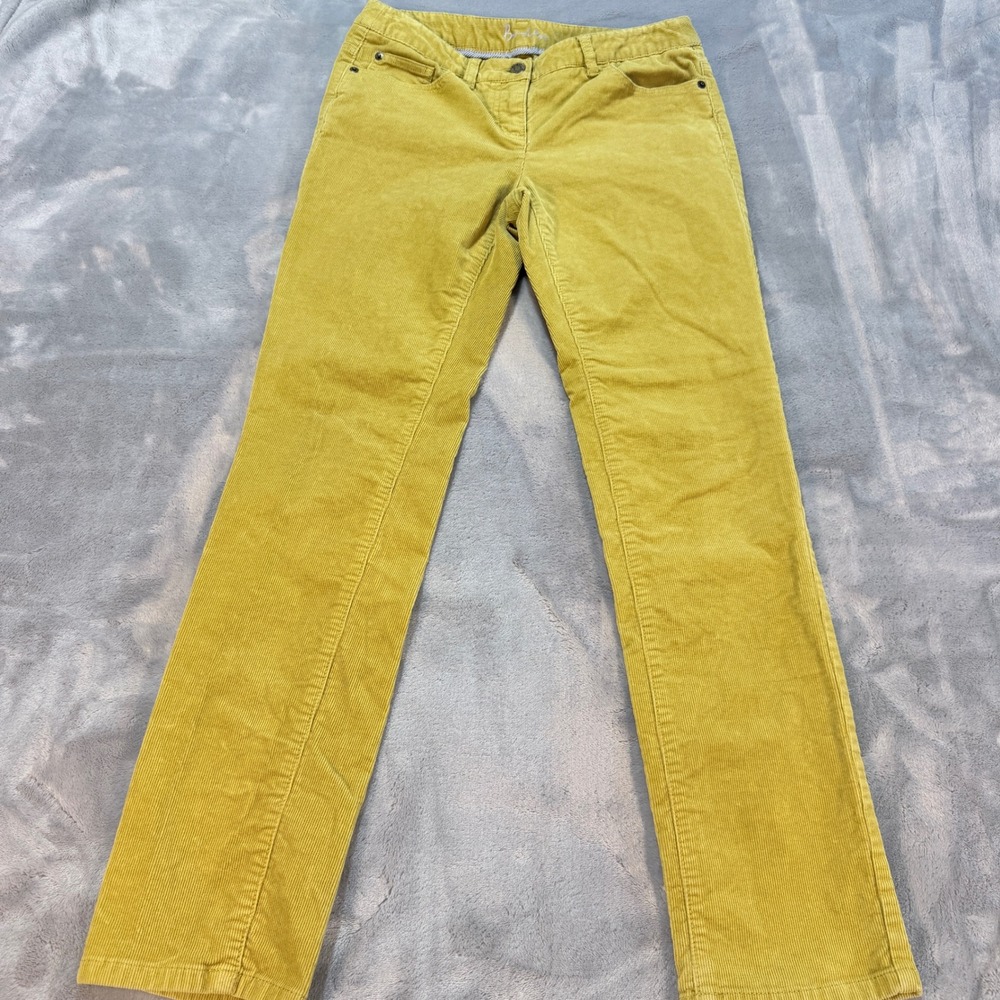 Boden‎ Corduroy Straight Leg Pants Mustard Yellow Women's Size US 4P